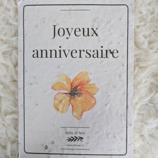 Carte de vœux à planter ~ Édition personnalisée