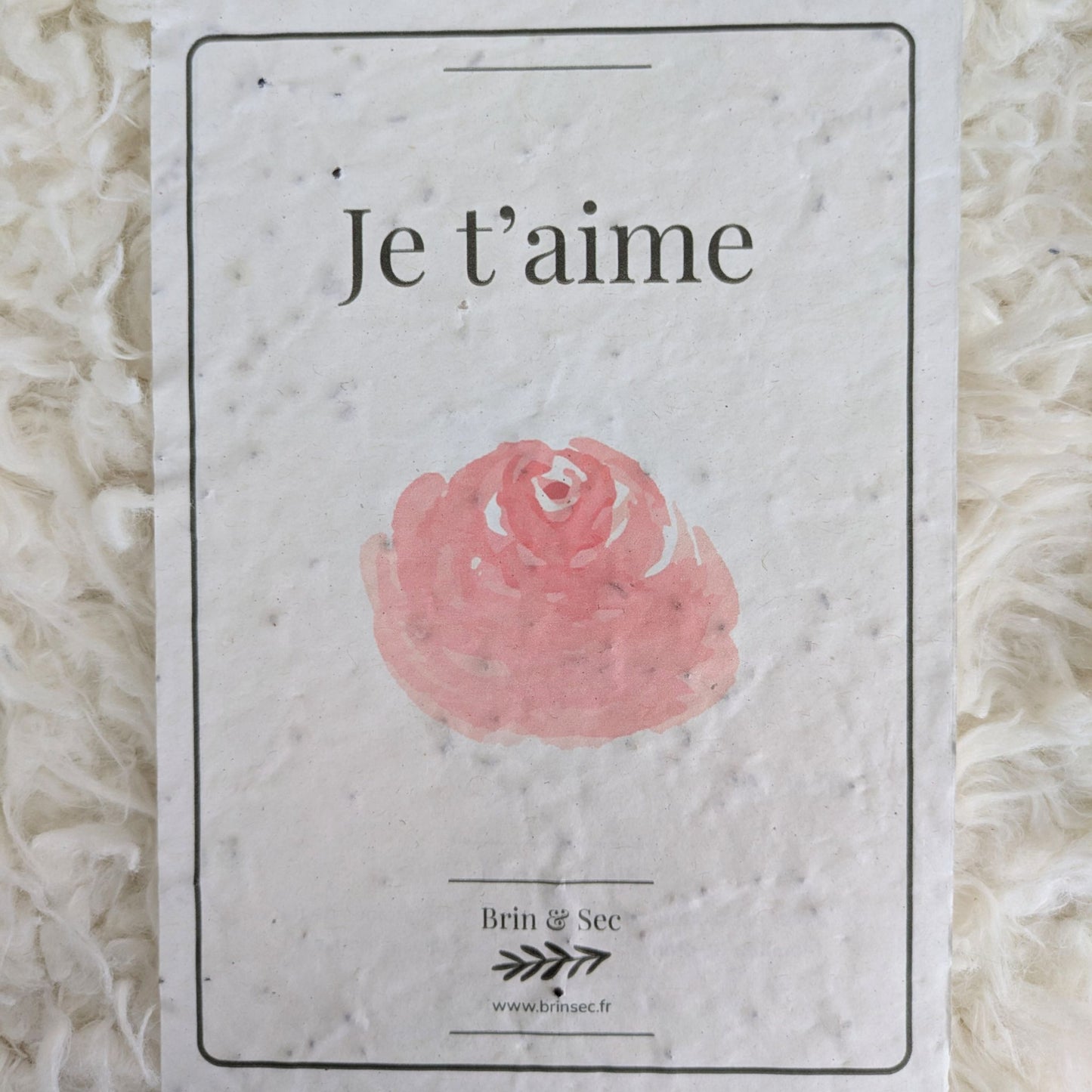 Carte de vœux à planter ~ Édition classique