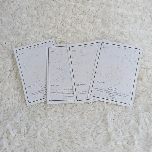 Carte de vœux à planter ~ Édition classique