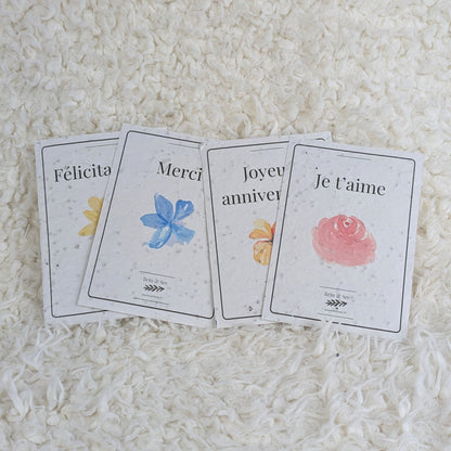 Carte de vœux à planter ~ Édition classique