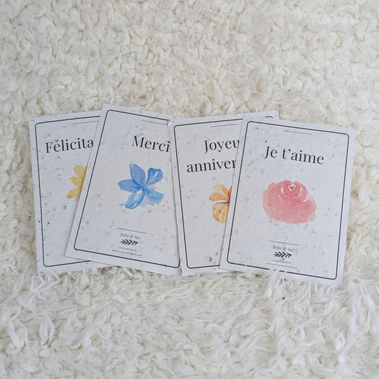 Carte de vœux à planter ~ Édition classique