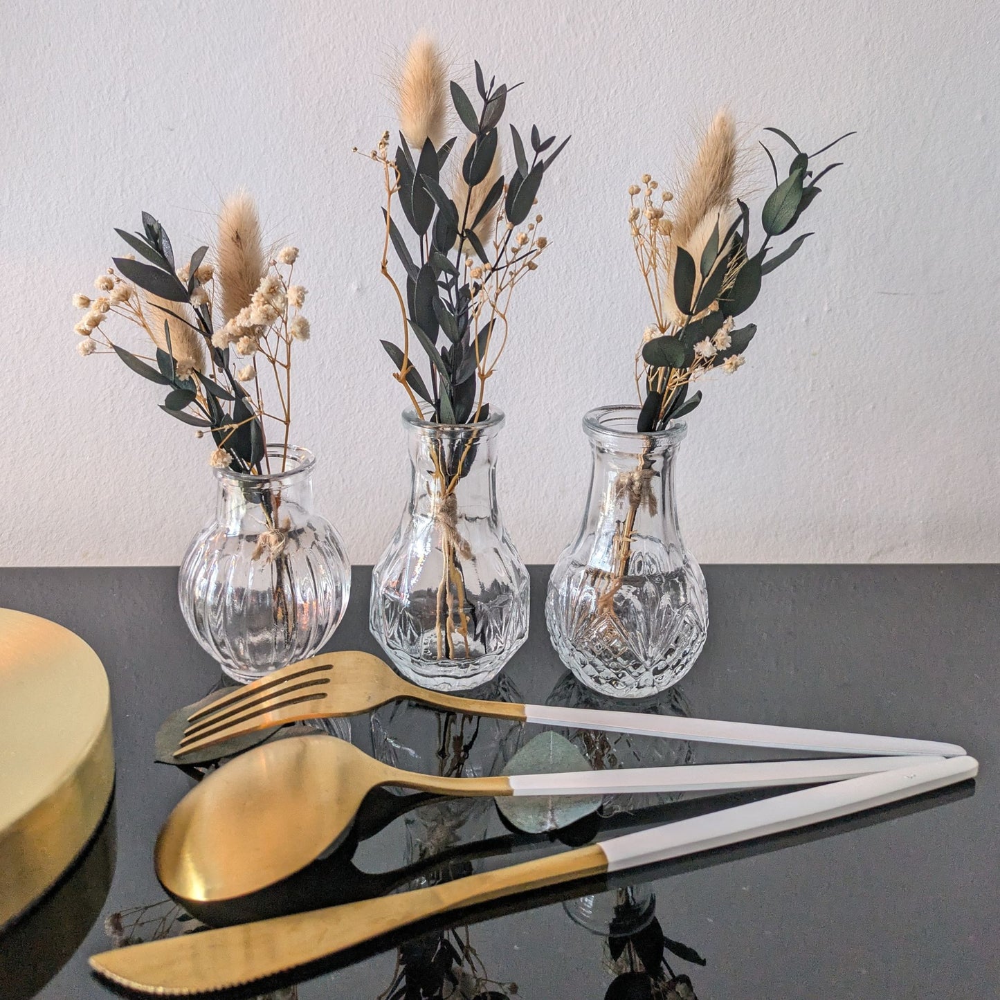 Trio de Mini bouquets Éclats floraux